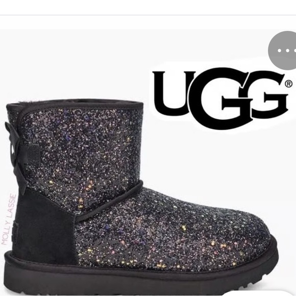 UGG® Kids Classic II Shimmer Sky - Picture 1 of 6